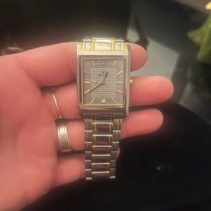 Bulova Two-Tone Silver and Gold Men's Watch